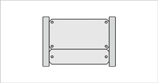 Schilder 40 x 20 und 40 x 10 cm<br>(Außenmaß 48,4 x 33 cm)