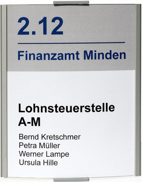 Türschild FRANKFURT 120 x 148 mm (BxH) A6 hoch