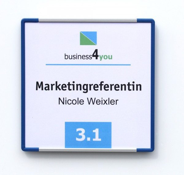 Türschild SignCode Color 148 x 148 mm (hoch oder quer)