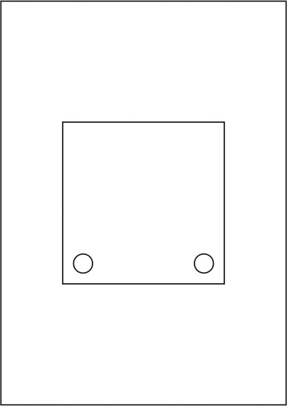 KRISTALLUM-R + INOFIX-Q Laserdruck-Folien DIN A4 klar, vorgestanzt 120 x 120 mm