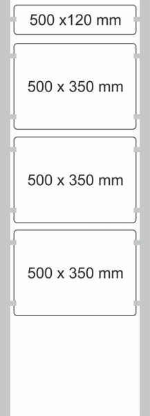 Edelstahl-Schildständer Typ HGH-PWS-5035