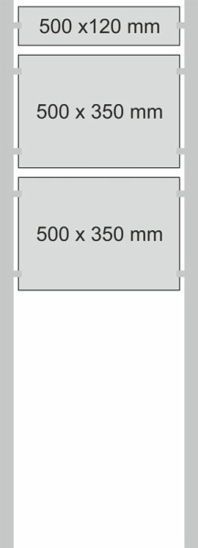 Edelstahl-Schildständer Typ HGH-V2A-5035