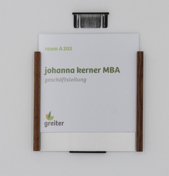 Türschild LMH 39 OSLO-Essential Nussbaum DIN A3 quer 420 x 309 mm (BxH)