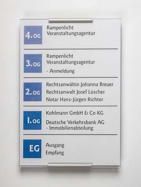 Türschild Topas 297 x 420 mm A3 (BxH)
