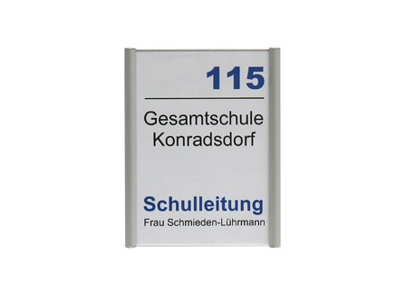 Türschild PLANO 119 x 148,5 mm (BxH) A6 hoch