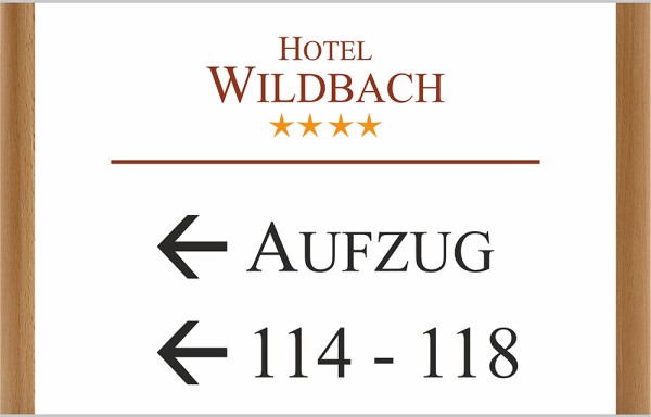 Türschild Westerwald-Buche A3 quer 470 x 301 mm (BxH)