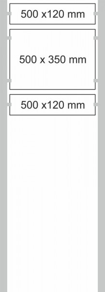 Edelstahl-Schildständer Typ HGH-Dibond-5035