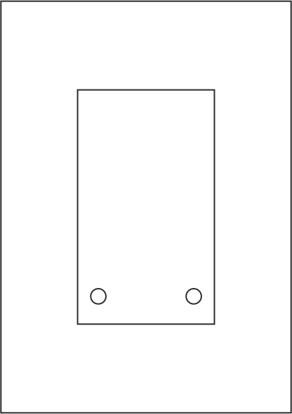 KRISTALLUM-R + INOFIX-Q Laserdruck-Folien DIN A4 klar, vorgestanzt 100 x 170 mm