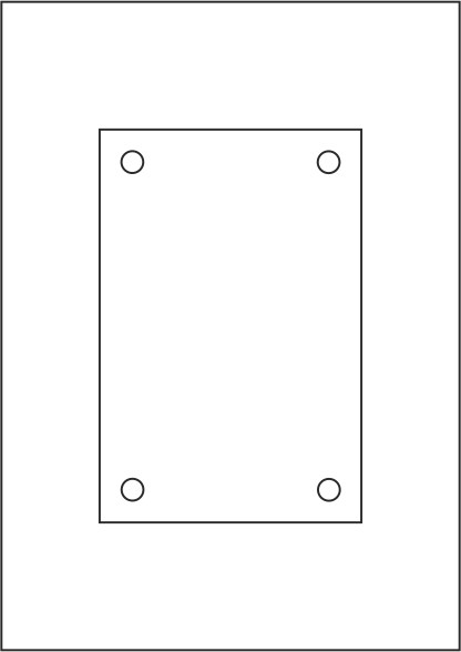 KRISTALLUM-R + INOFIX-Q Laserdruck-Folien DIN A4 klar, vorgestanzt 120 x 180 mm