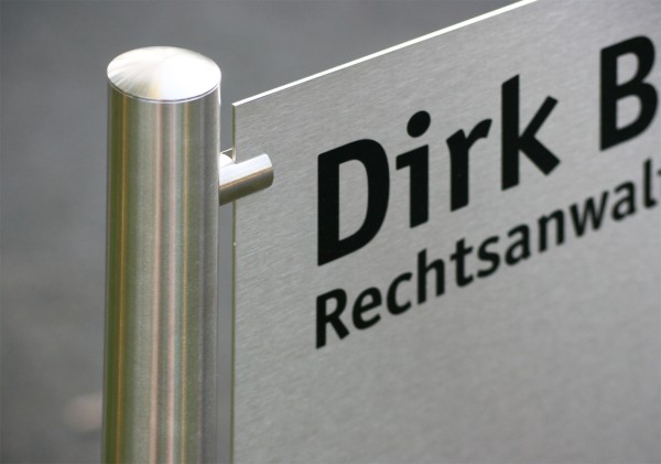 EdelstahlSchildständer Typ HGHV2A4030 HGHV2A Edelstahl