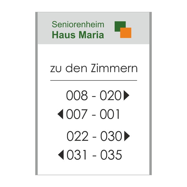 Türschild ALU.b1 213,5 x 299 mm (BxH), A4 hoch