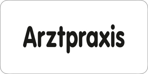 Typ Delta 250 x 125 mm Arztpraxis