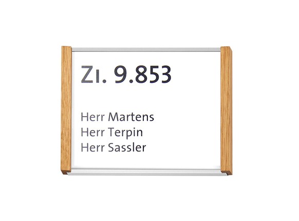 Türschild LMH 25 MADRID Silver Eiche 159,5 x 105,5 mm, DIN A6 quer