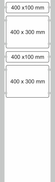 Edelstahl-Schildständer Typ HGH-PWS-4030