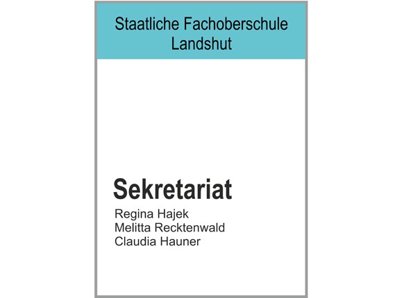 Türschild ClickFix 152 x 212 mm A5 (hoch oder quer)