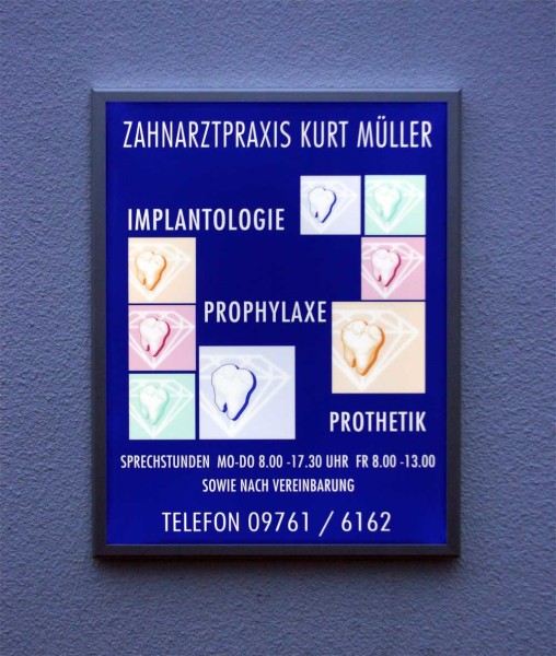 LED-beleuchtetes Schild 60 x 78 cm