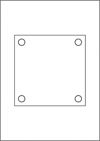 GALERIE-Laserdruck-Folien DIN A4 klar vorgestanzt 150 x 150 mm