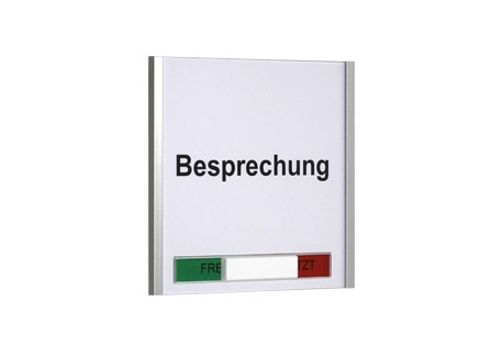 Türschild KRISTALLINO.s-Plexi Frei-Besetzt - 155 x 149 mm (BxH)