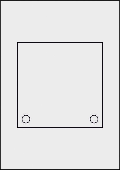 GALERIE-Laserdruck-Folien DIN A4 milchglas vorgestanzt 150 x 150 mm