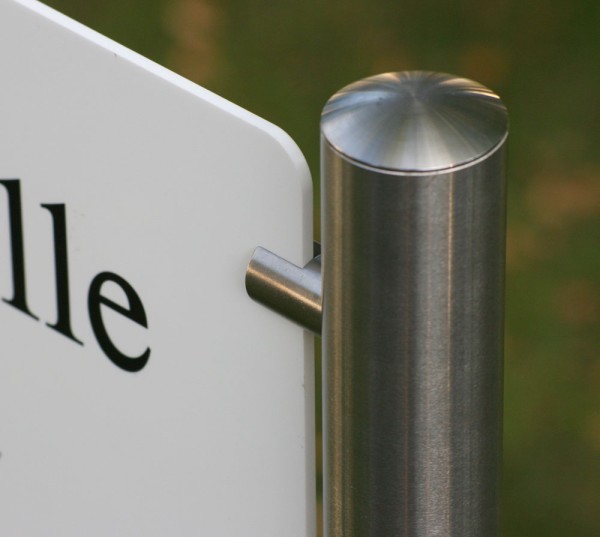 Edelstahl-Schildständer Typ HGH-PWS-5035