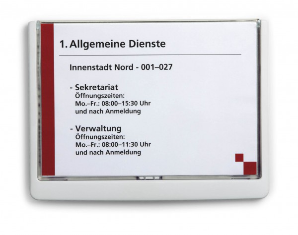 Türschild Click-Sign Durable 210 x 148,5 mm A5 quer