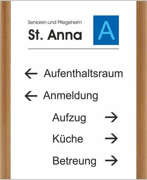 Türschild Westerwald-Buche A3 hoch 347 x 424 mm (BxH)