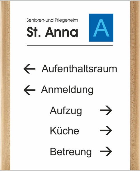 Türschild Westerwald-Ahorn A3 hoch 347 x 424 mm (BxH)