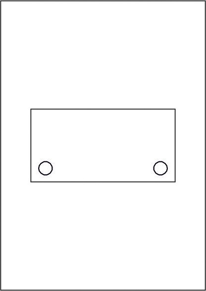 GALERIE-Laserdruck-Folien DIN A4 klar vorgestanzt 150 x 75 mm