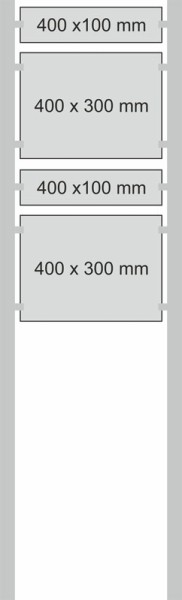 Edelstahl-Schildständer Typ HGH-V2A-4030