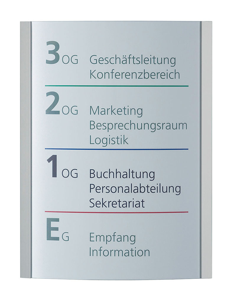 Büro-Türschild ORLANDO 230 x 297 mm, DIN A4 hoch, | MAAS GmbH