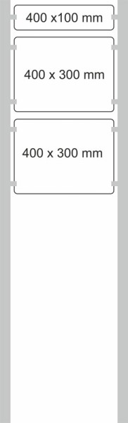 Edelstahl-Schildständer Typ HGH-PWS-4030