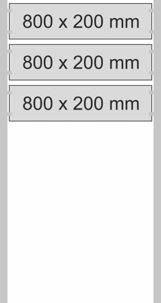 Edelstahl-Schildständer Typ HGH-V2A-8020-3