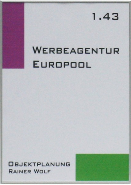 Türschild FORMOflach 213,5 x 300,5 mm A4 hoch