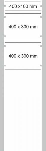 Edelstahl-Schildständer Typ HGH-Dibond-4030