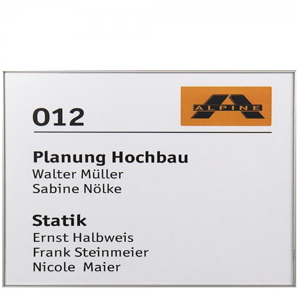 Türschild FORMOplex 300,5 x 213,5 mm, A4 quer