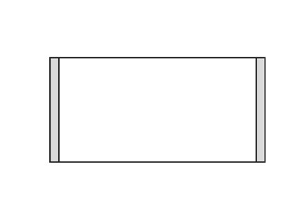 Türschild KRISTALLINO.s-ESG 216 x 105 mm (BxH)