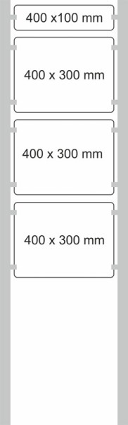 Edelstahl-Schildständer Typ HGH-PWS-4030