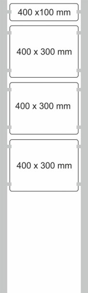 Edelstahl-Schildständer Typ HGH-PWS-4030