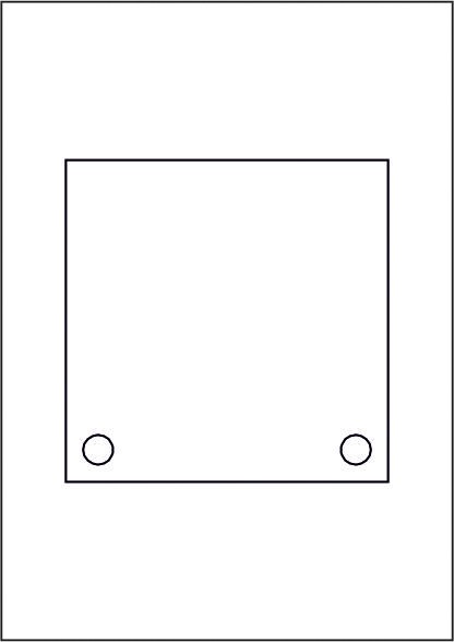 GALERIE-Laserdruck-Folien DIN A4 klar vorgestanzt 150 x 150 mm