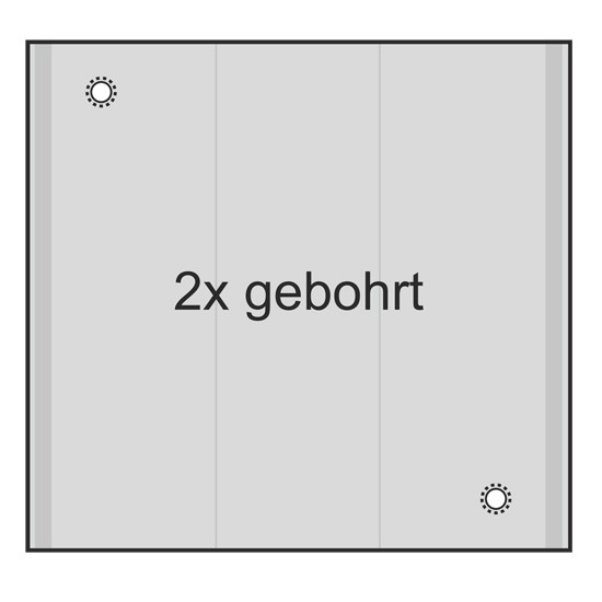 2x gebohrt