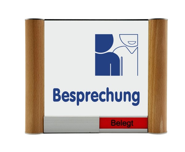 Türschild Westerwald-Buche 190 x 150 mm (BxH) Frei/Besetzt-Anzeige