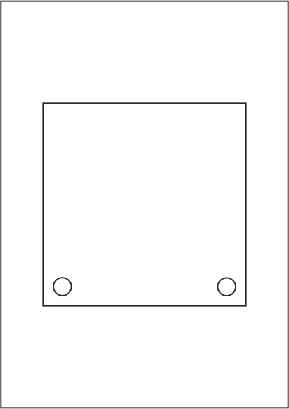 KRISTALLUM-R + INOFIX-Q Laserdruck-Folien DIN A4 klar, vorgestanzt 150 x 150 mm