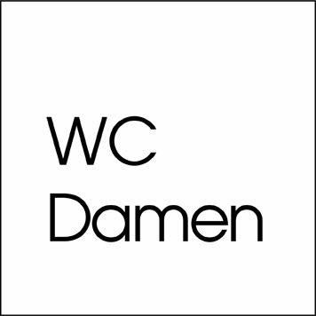 Typ Beta 125x125 mm WC Damen