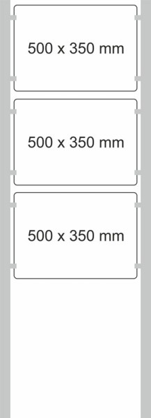 Edelstahl-Schildständer Typ HGH-PWS-5035