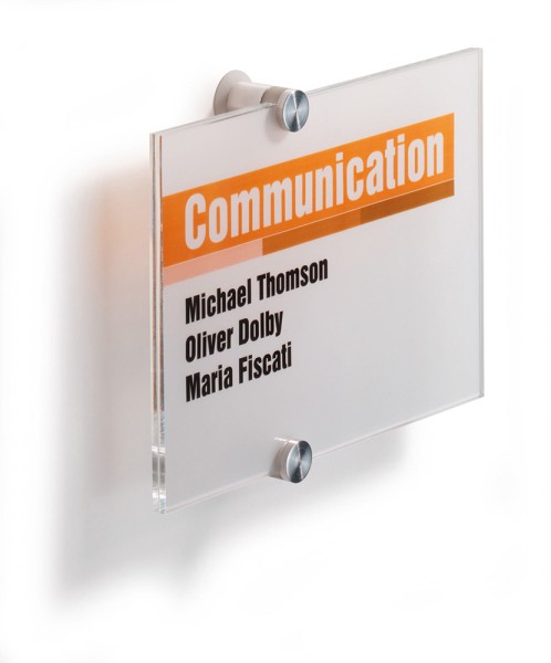 Türschild Crystal-Sign Durable 210 x 148 mm A5 hoch oder quer