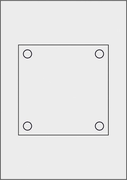 GALERIE-Laserdruck-Folien DIN A4 milchglas vorgestanzt 150 x 150 mm