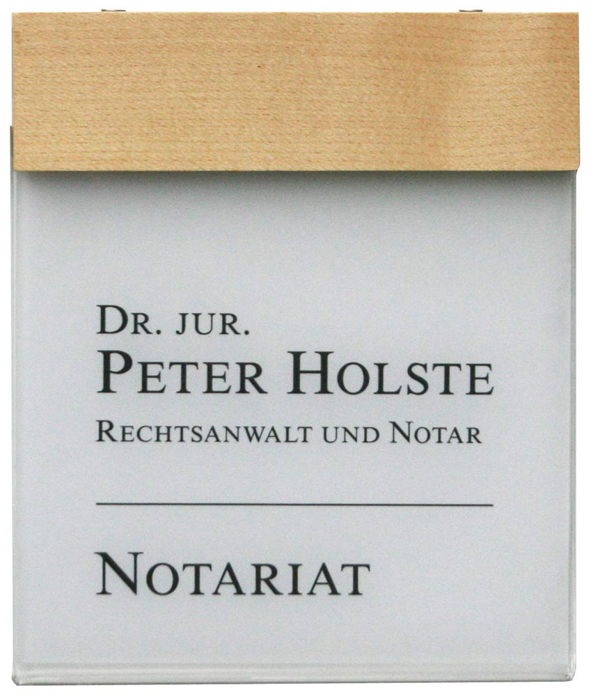 Notariat Türschild 