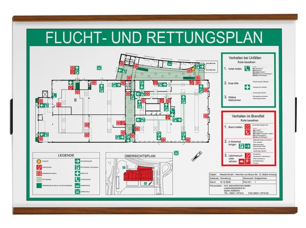 Türschild LMH 39 OSLO-Essential Nussbaum DIN A3 quer 420 x 309 mm (BxH)