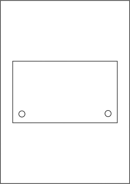 KRISTALLUM-R + INOFIX-Q Laserdruck-Folien DIN A4 klar, vorgestanzt 170 x 100 mm