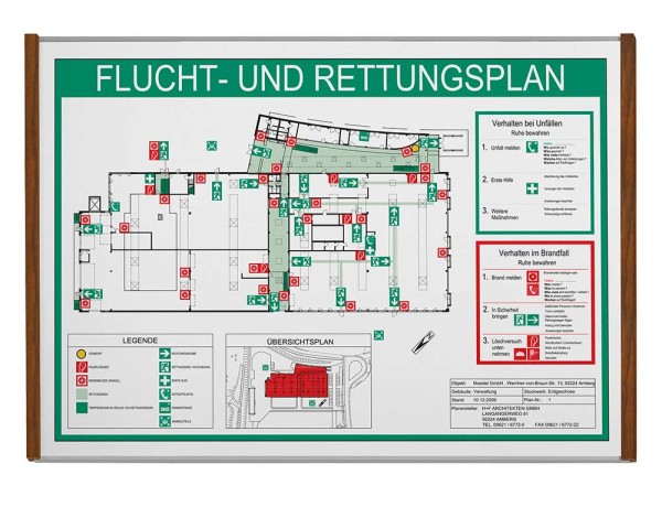 Türschild LMH 25 MADRID Silver Nussbaum 431,5 x 299,5 mm (BxH) A3 quer